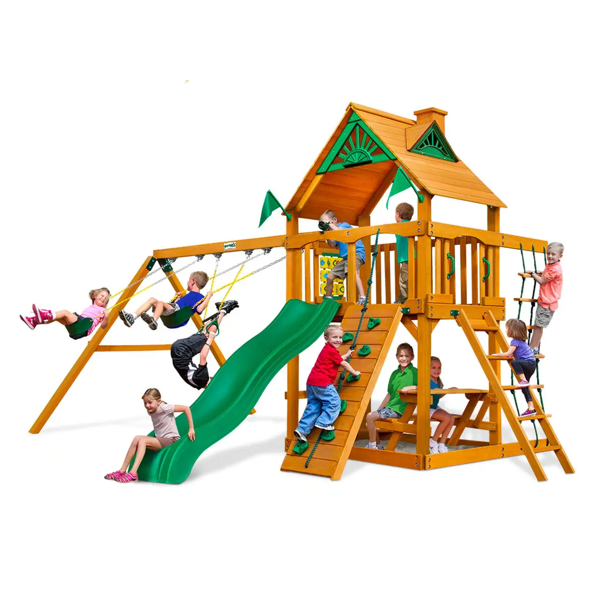 Chateau Ap Wooden Swing Set 1