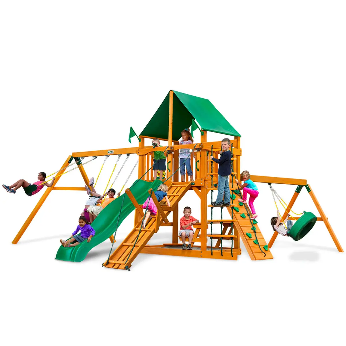 Frontier Ap Wooden Swing Set 1