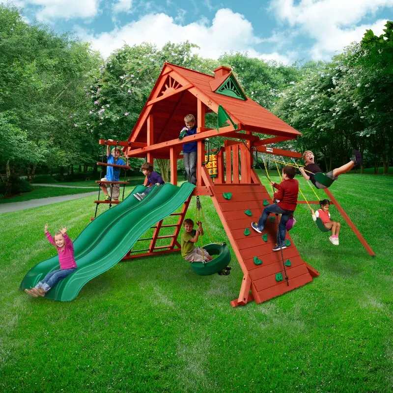 Sun Palace Extreme Wooden Swing Set 1