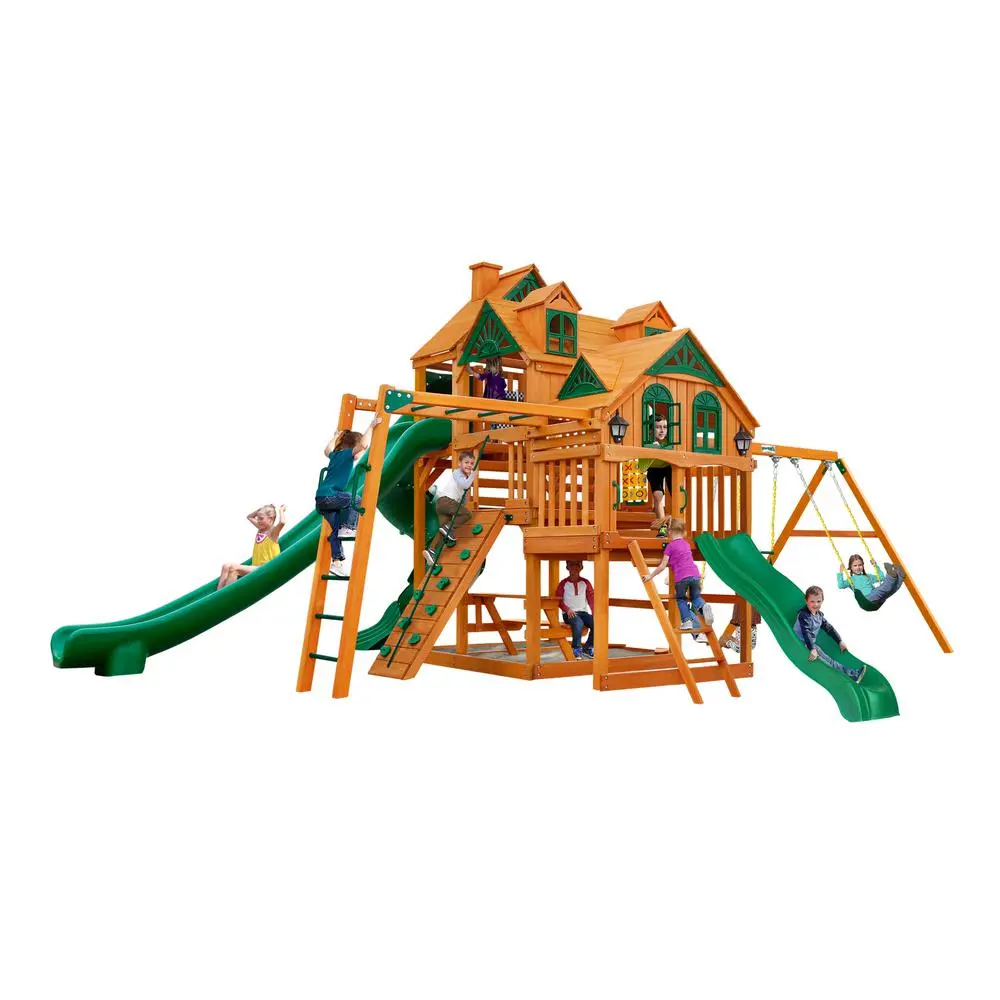 Empire Ap Wooden Swing Set 1