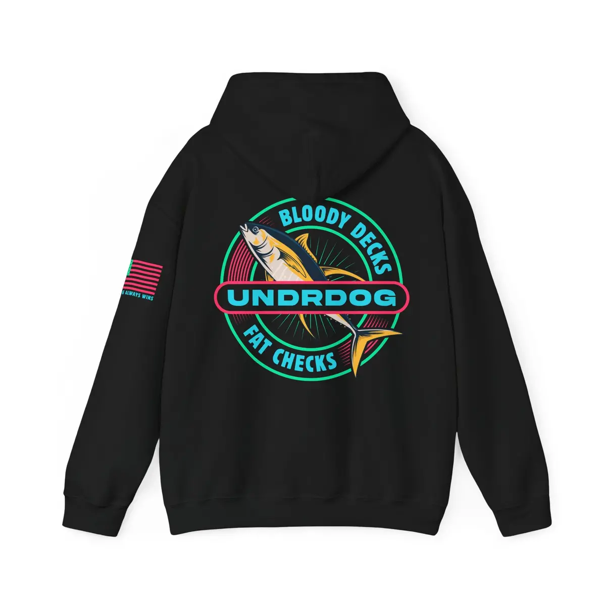 Bloody Decks Fat Checks Undrdog Heavy Blend™ Hooded Sweatshirt 3