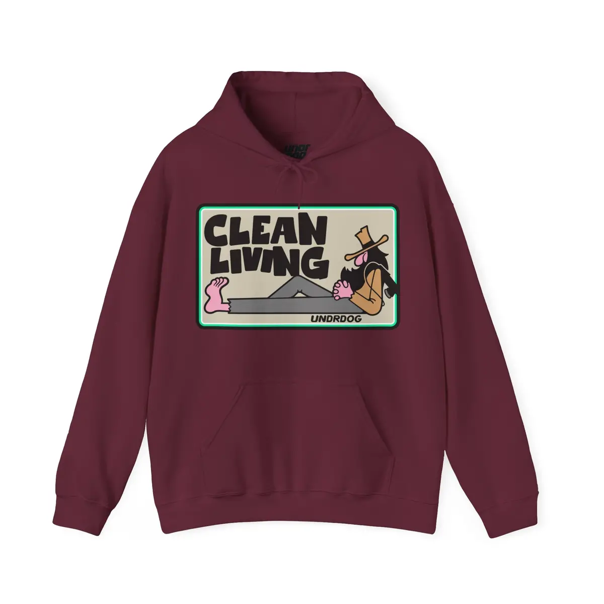 Clean Living By Undrdog V3 Polisher Heavy Blend™ Hooded Sweatshirt 2