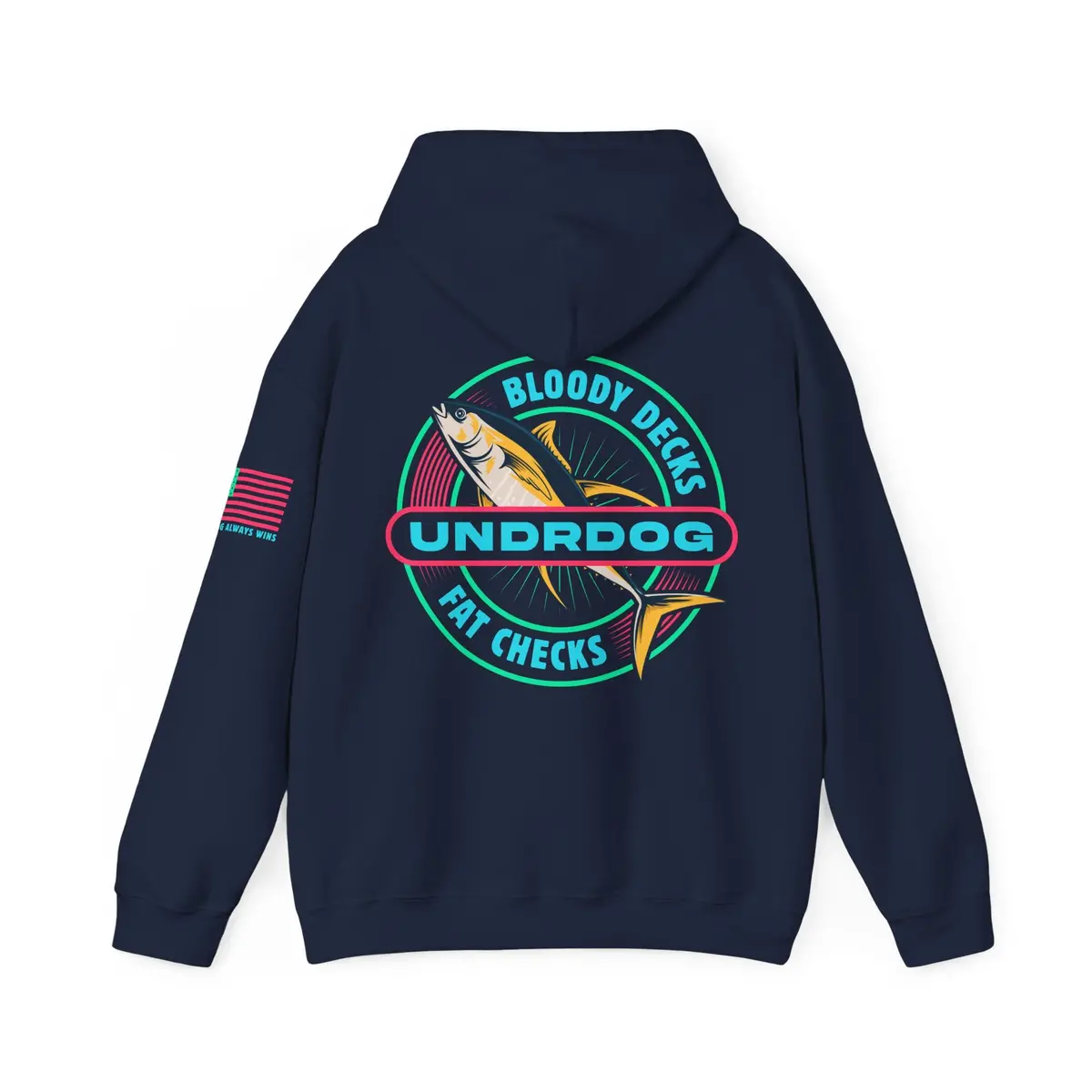 Bloody Decks Fat Checks Undrdog Heavy Blend™ Hooded Sweatshirt 2