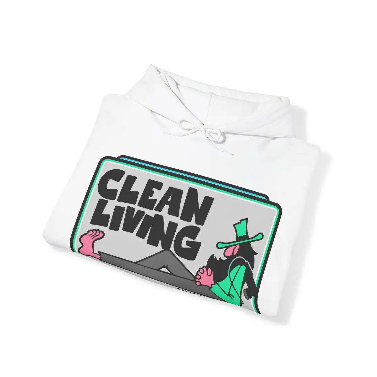 Clean Living By Undrdog V2 Polisher Heavy Blend™ Hooded Sweatshirt 8