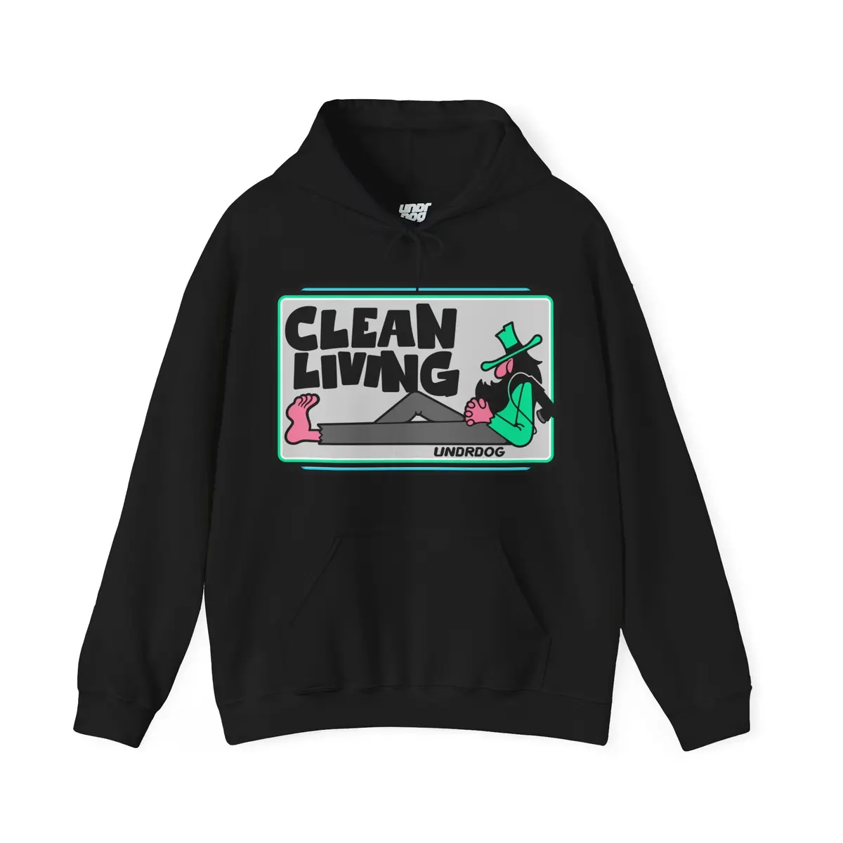 Clean Living By Undrdog V2 Polisher Heavy Blend™ Hooded Sweatshirt 2