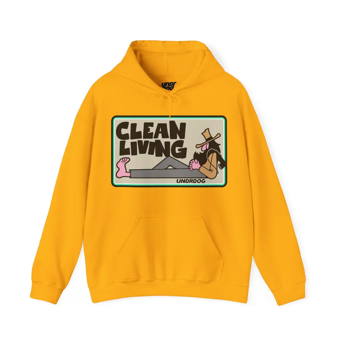 Clean Living By Undrdog V3 Polisher Heavy Blend™ Hooded Sweatshirt 3