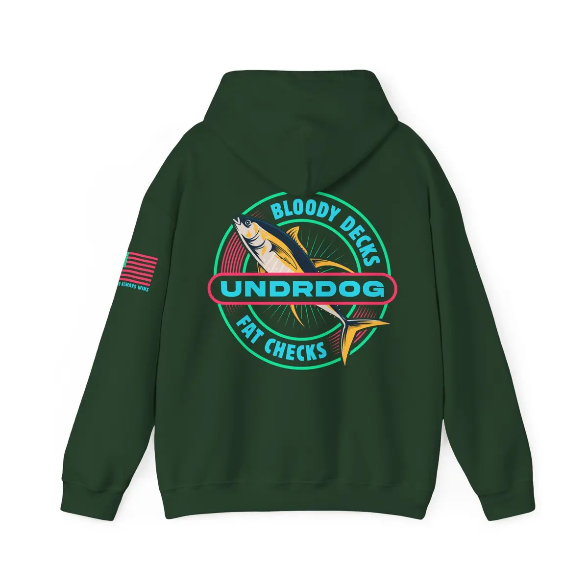Bloody Decks Fat Checks Undrdog Heavy Blend™ Hooded Sweatshirt 4
