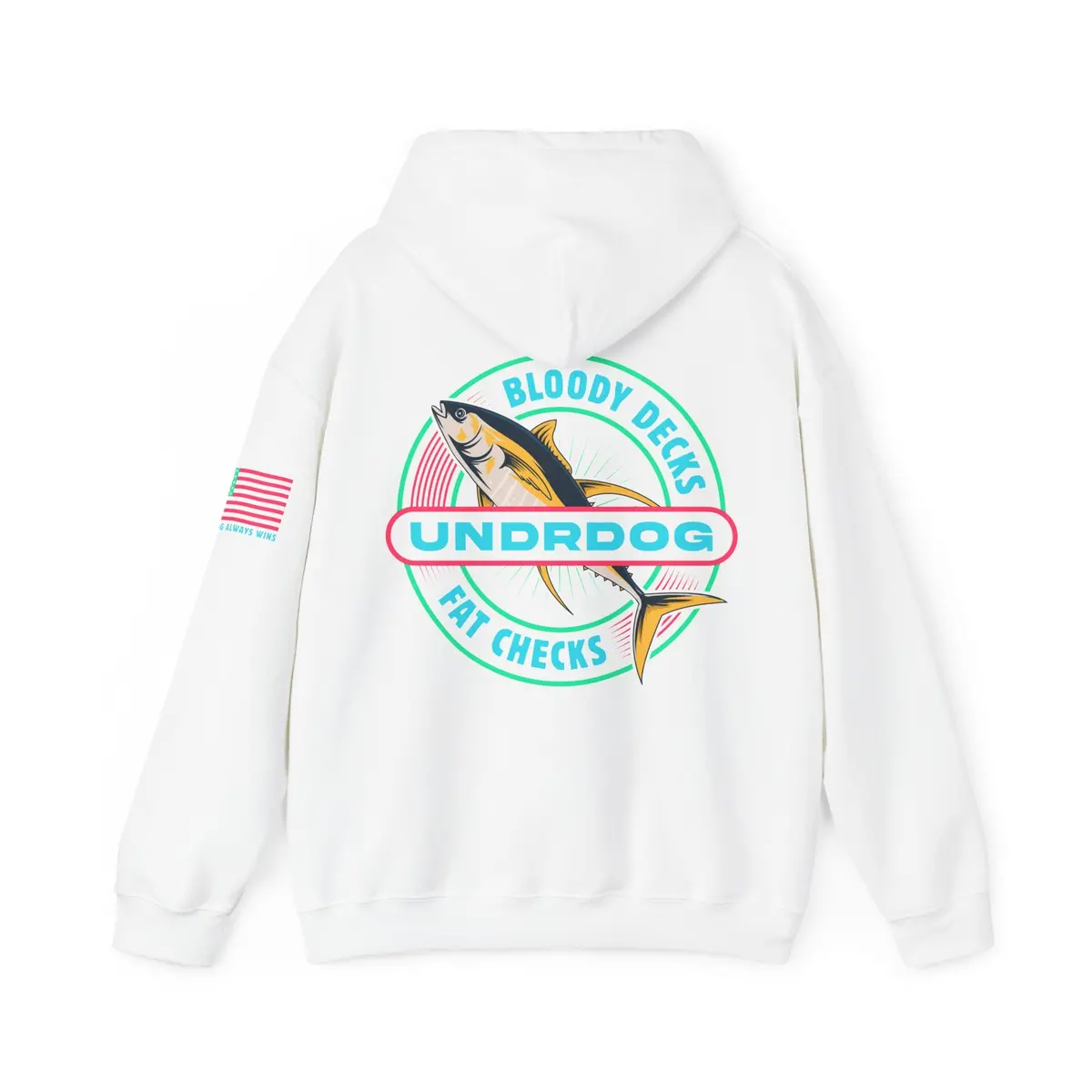 Bloody Decks Fat Checks Undrdog Heavy Blend™ Hooded Sweatshirt 3