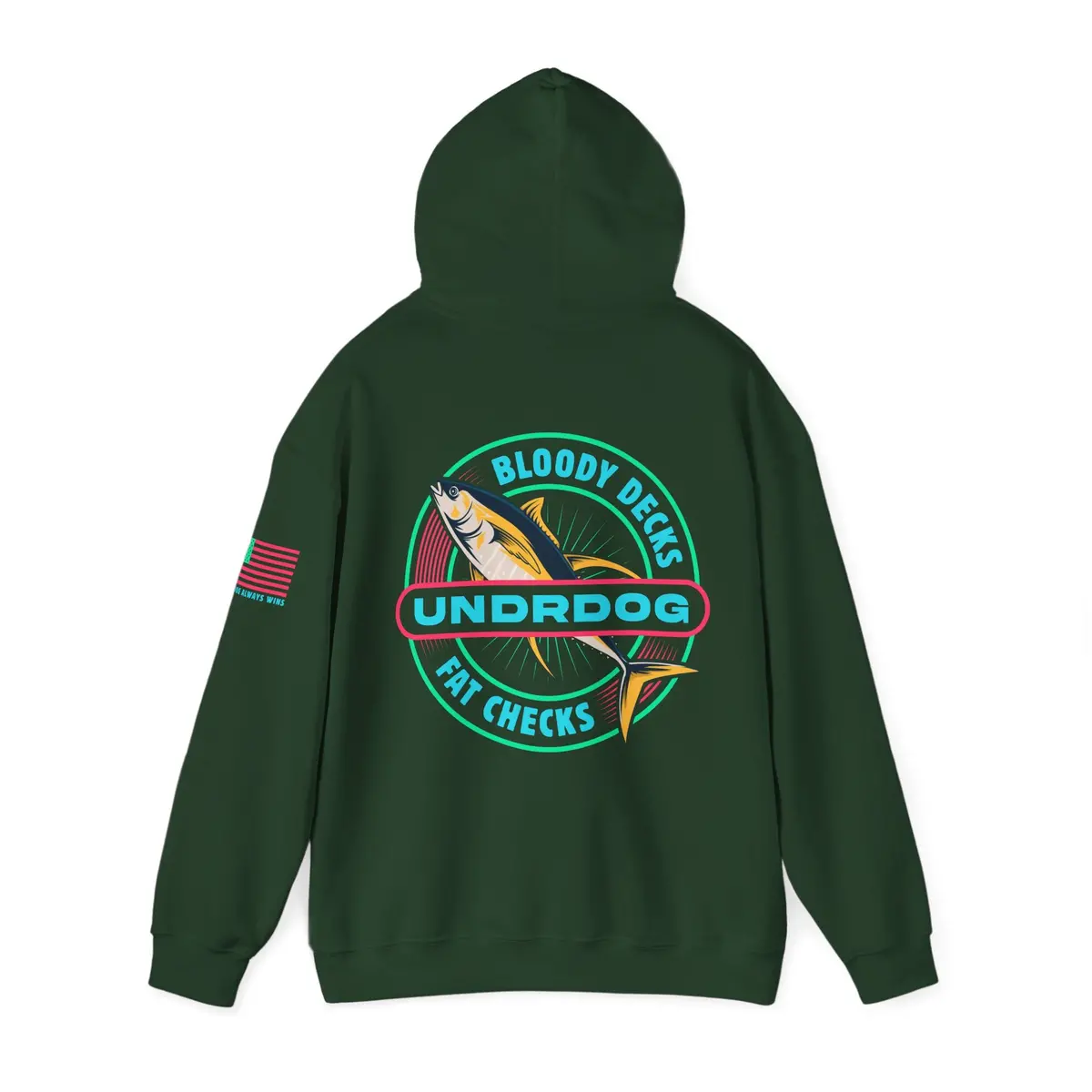 Bloody Decks Fat Checks Undrdog Heavy Blend™ Hooded Sweatshirt 15