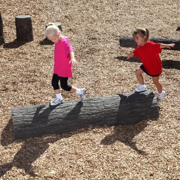 Nature Themed Half Log Balance Beam 1