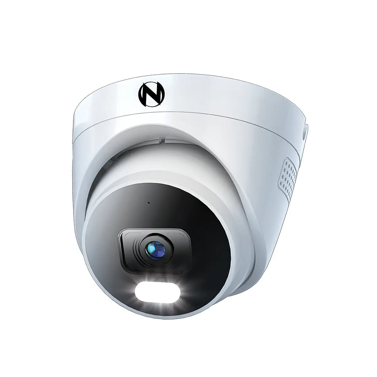 Add On Wired Ip 4K+ 12Mp Deterrence Dome Camera With 2-Way Audio - 1 Pack - White 1