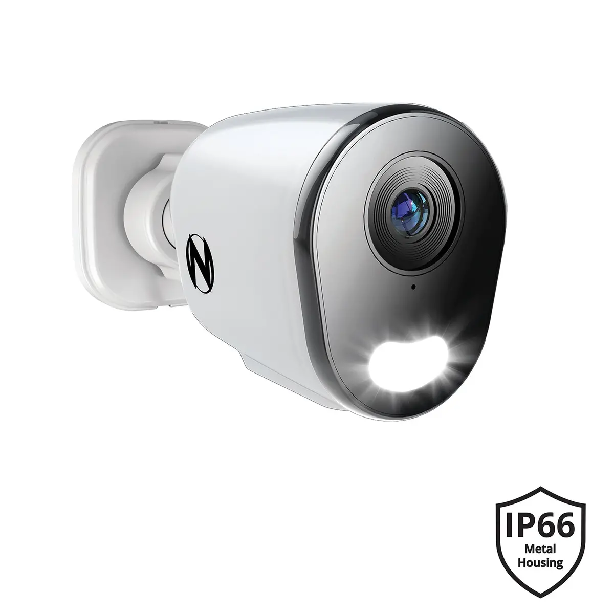 Ruggedized Add On Wired Ip 4K+ 12Mp Deterrence Camera With 2-Way Audio - 1 Pack - White 1