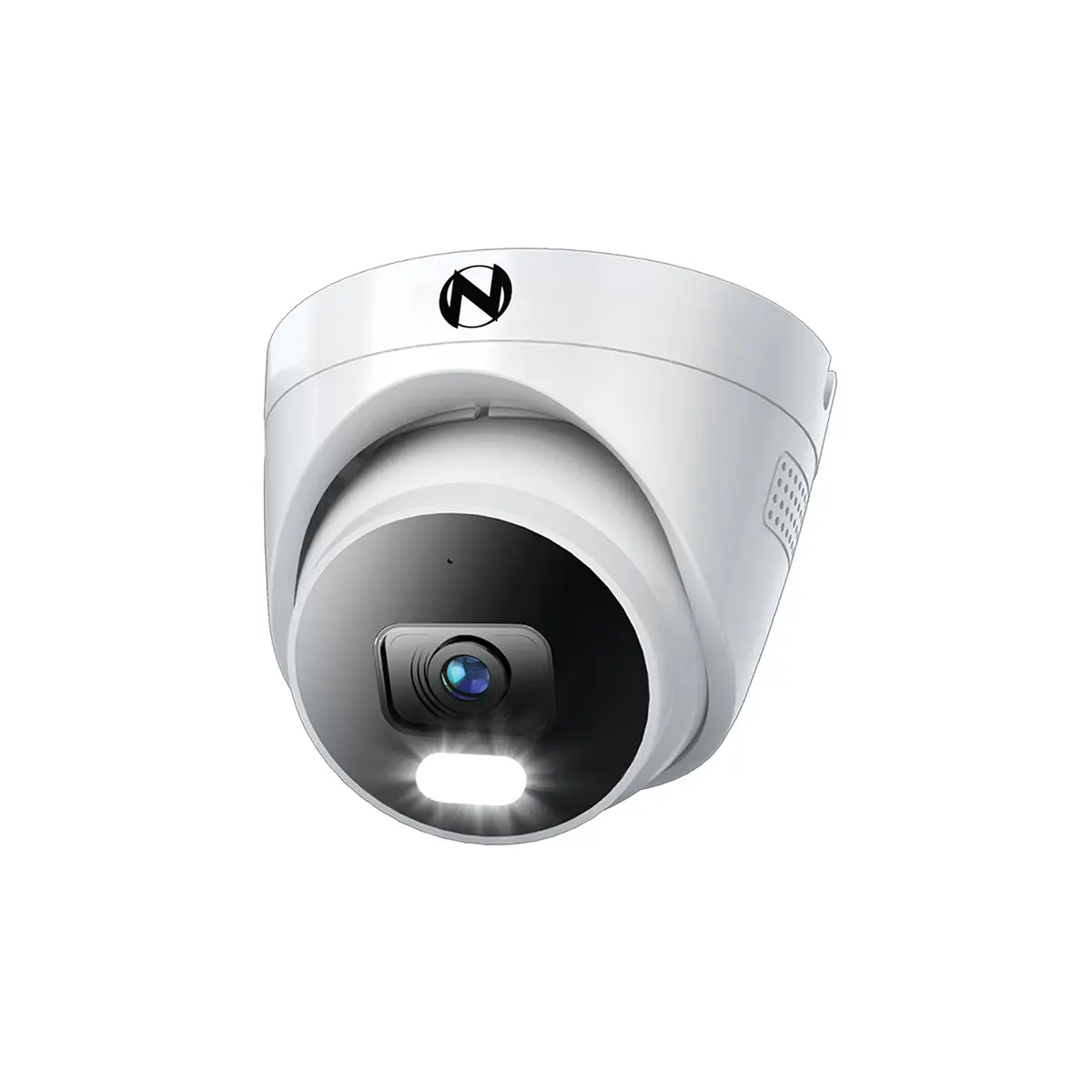Add On Wired Ip 4K Deterrence Dome Camera With 2-Way Audio - White 1