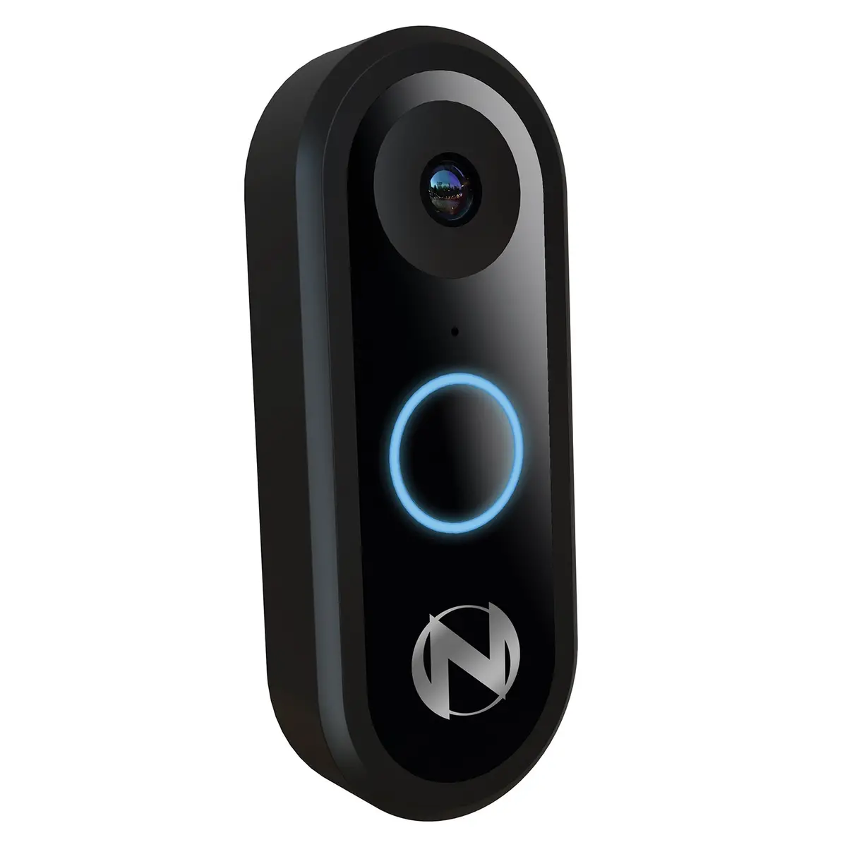 Refurbished 1080P Video Doorbell - Wired - Black 1