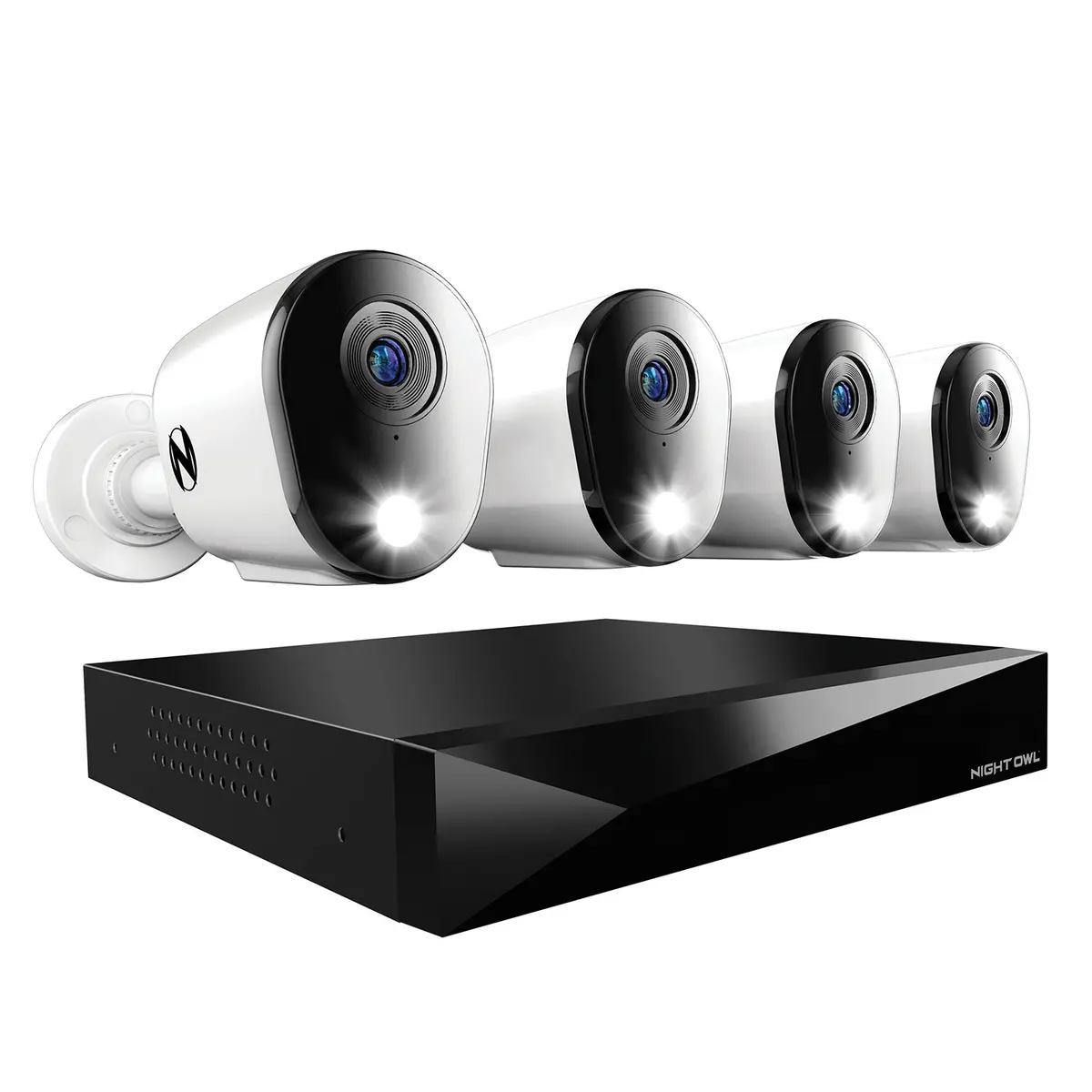 2-Way Audio 12 Channel Dvr Security System With 1Tb Hard Drive And 4 Wired 2K Deterrence Cameras 1