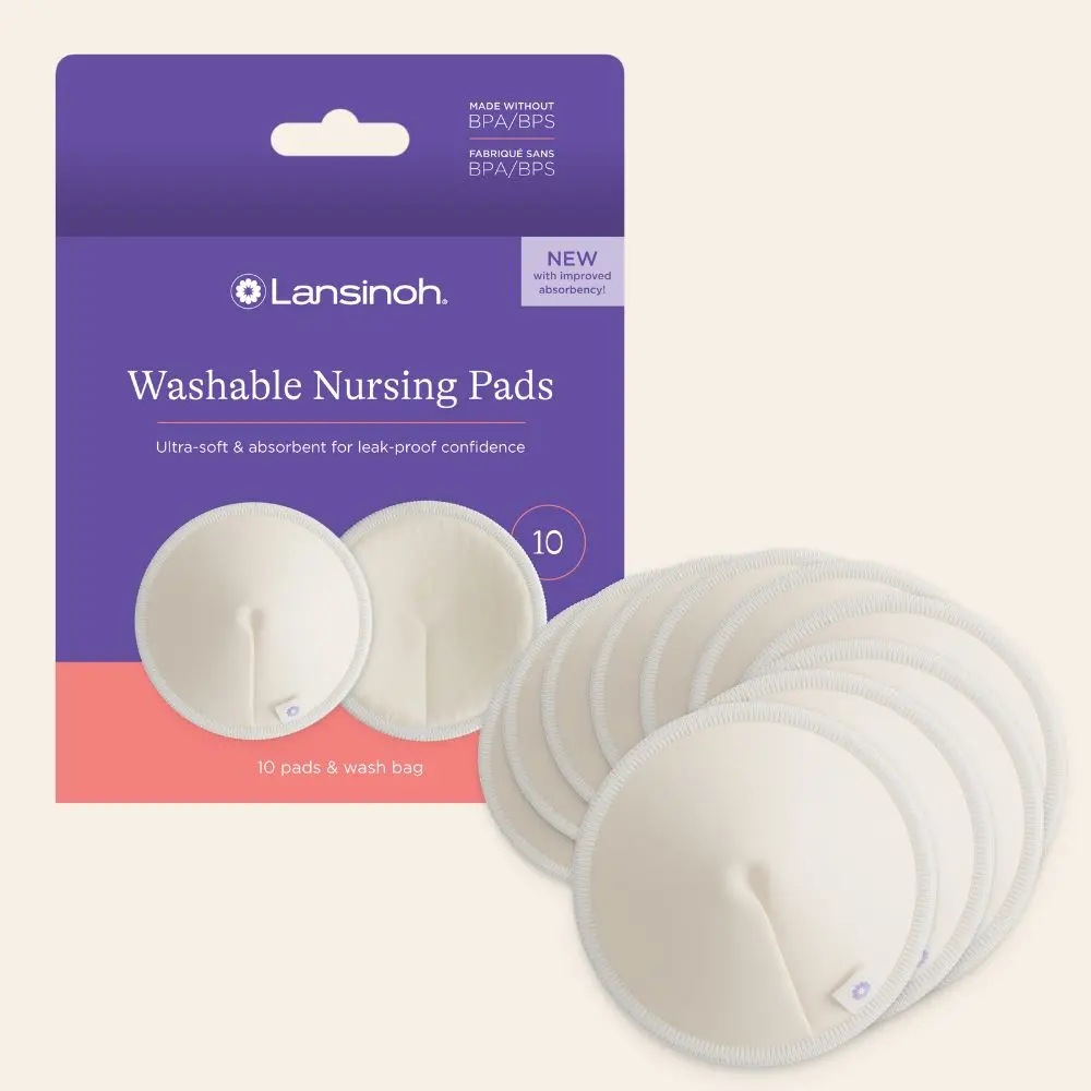 Washable Nursing Pads, 10 Count 1
