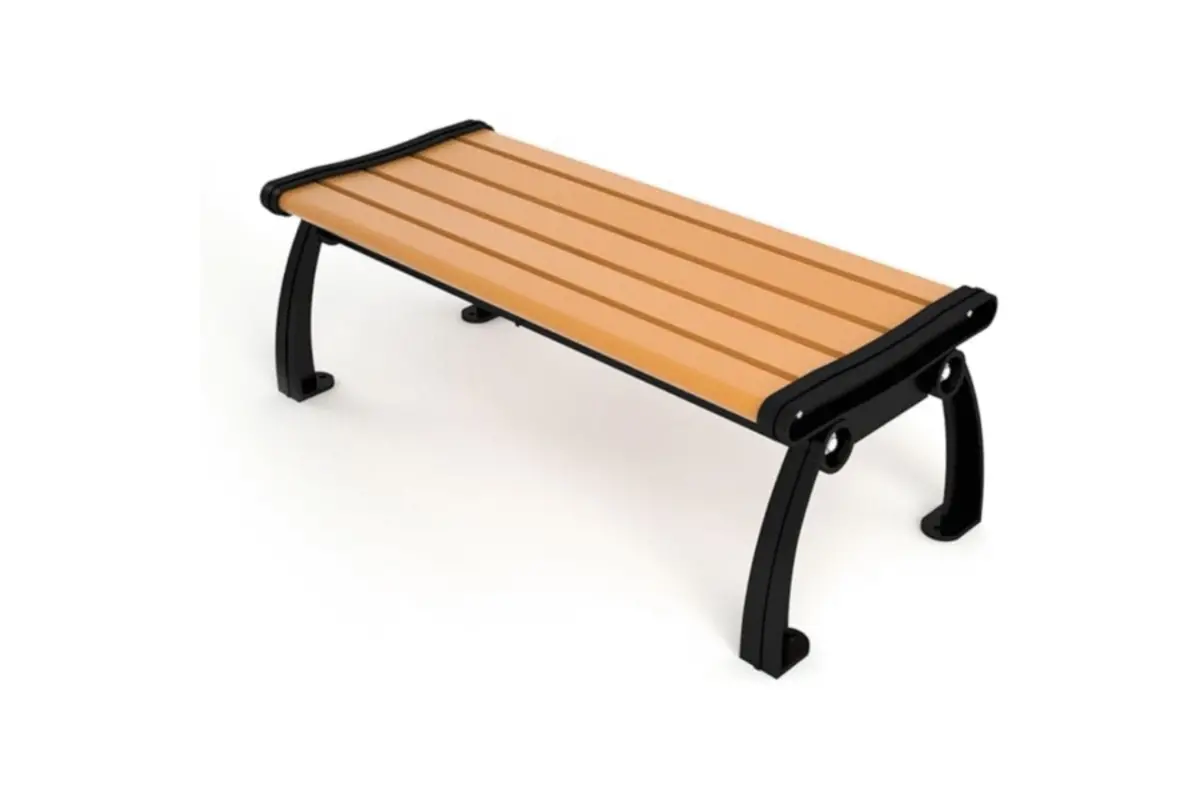 Heritage Style 6' Recycled Plastic Bench Without Back 1