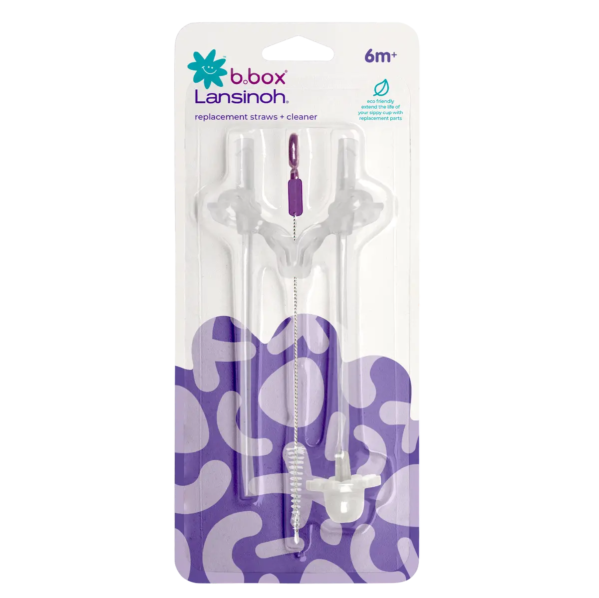 B.Box + Lansinoh Replacement Straws + Cleaner 1