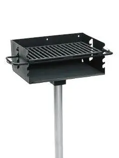 Heavy Duty Adjustable Flip-Back Rotating Pedestal Grill With 280 Square Inch Cook Area 1