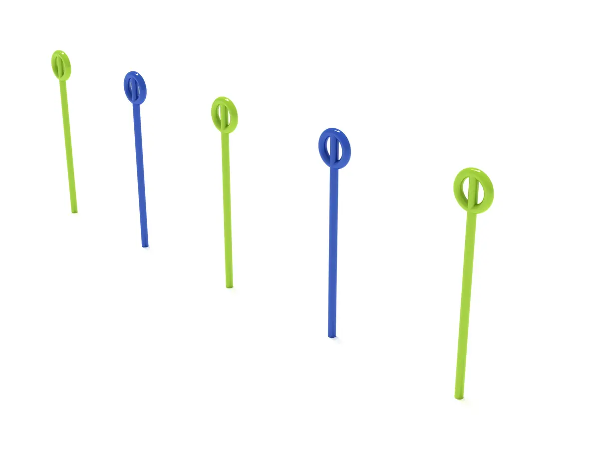 Agility Poles (Set Of 5) 1