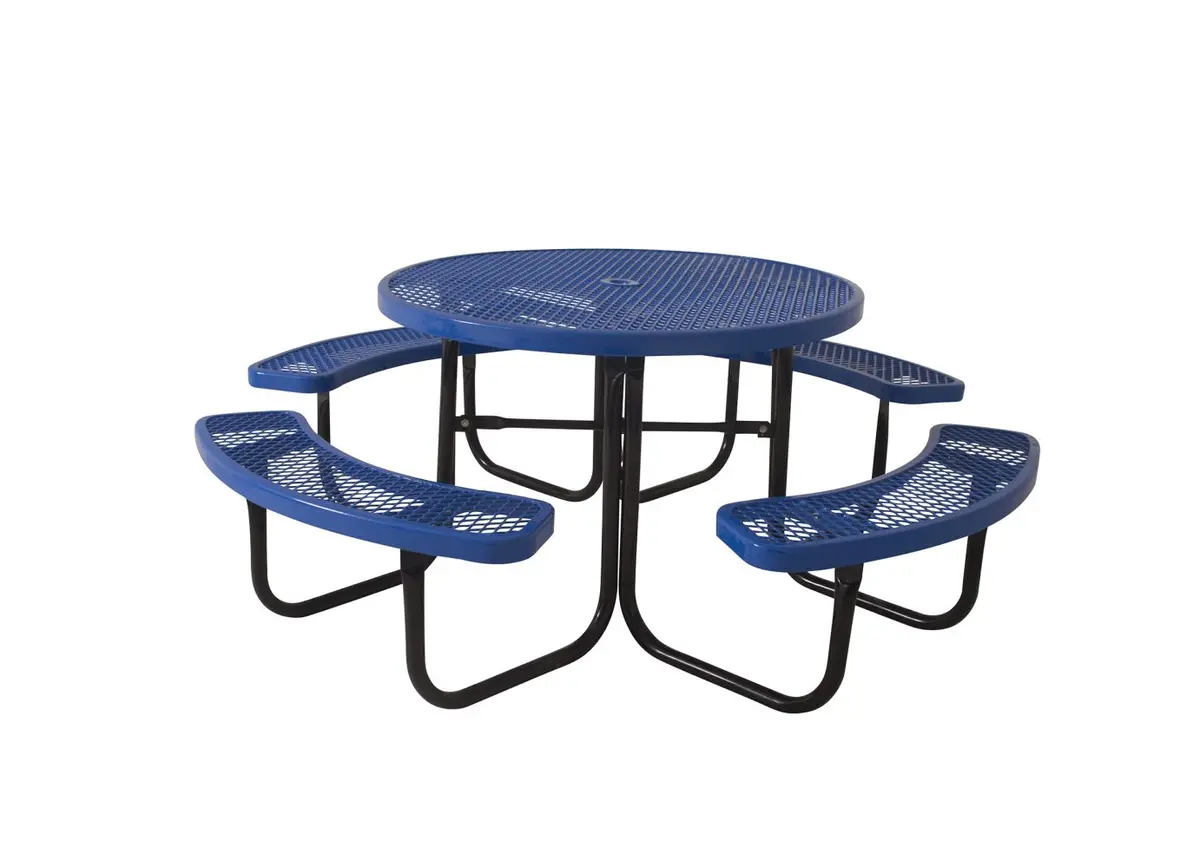 Round Portable Diamond Picnic Table 1
