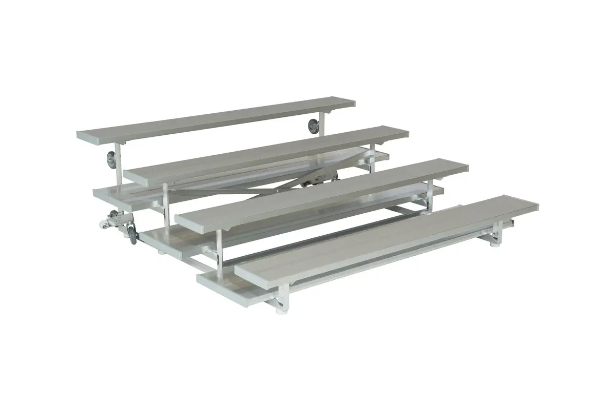3 & 4 Row Tip N' Roll Low-Rise Preferred Bleachers 1