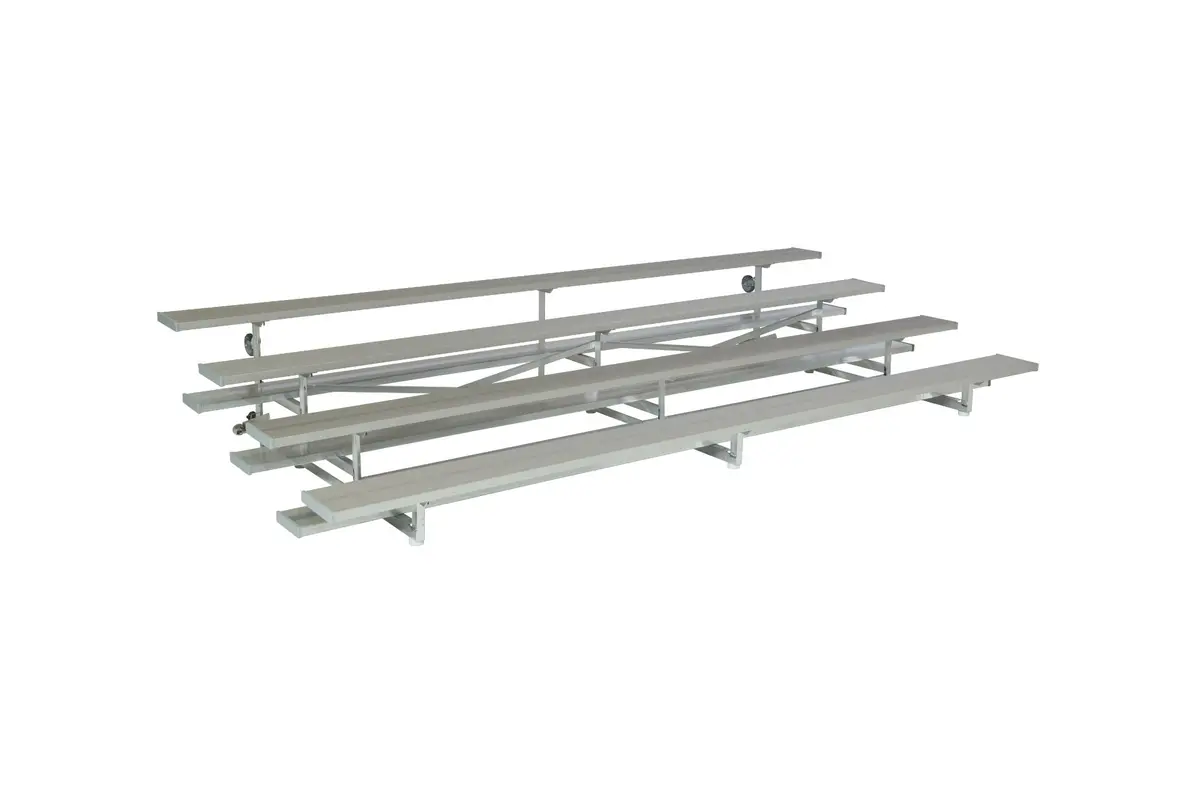 3 & 4 Row Tip N' Roll Low-Rise Standard Bleachers 1