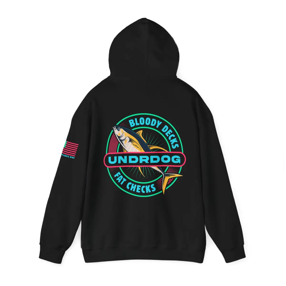 Bloody Decks Fat Checks Undrdog Heavy Blend™ Hooded Sweatshirt 6