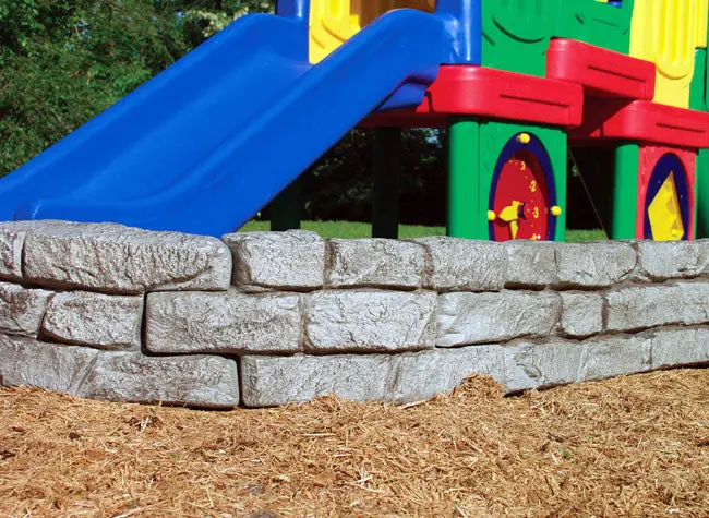 Faux Stone Playground Border Timbers 1