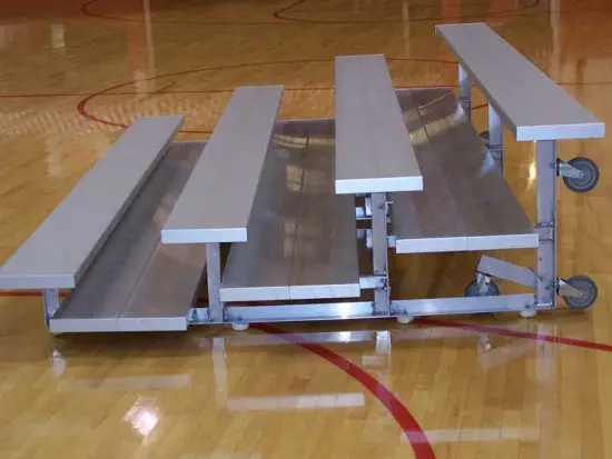 3 & 4 Row Tip N' Roll Low-Rise Preferred Bleachers 4