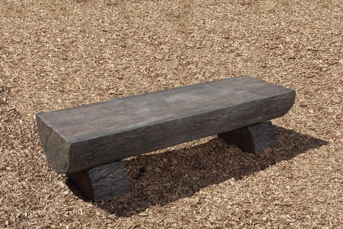 Nature Themed Log Bench 1