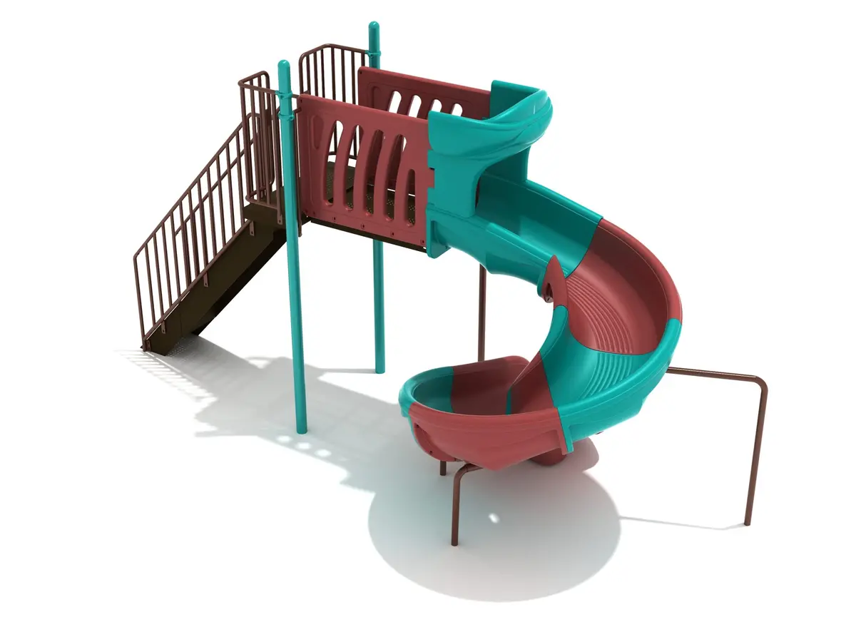 6 Foot Freestanding Sectional Spiral Slide 1
