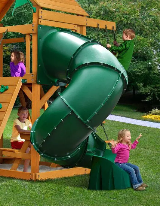 Extreme Turbo Tube Slide 5 Foot High Deck (Green) 1