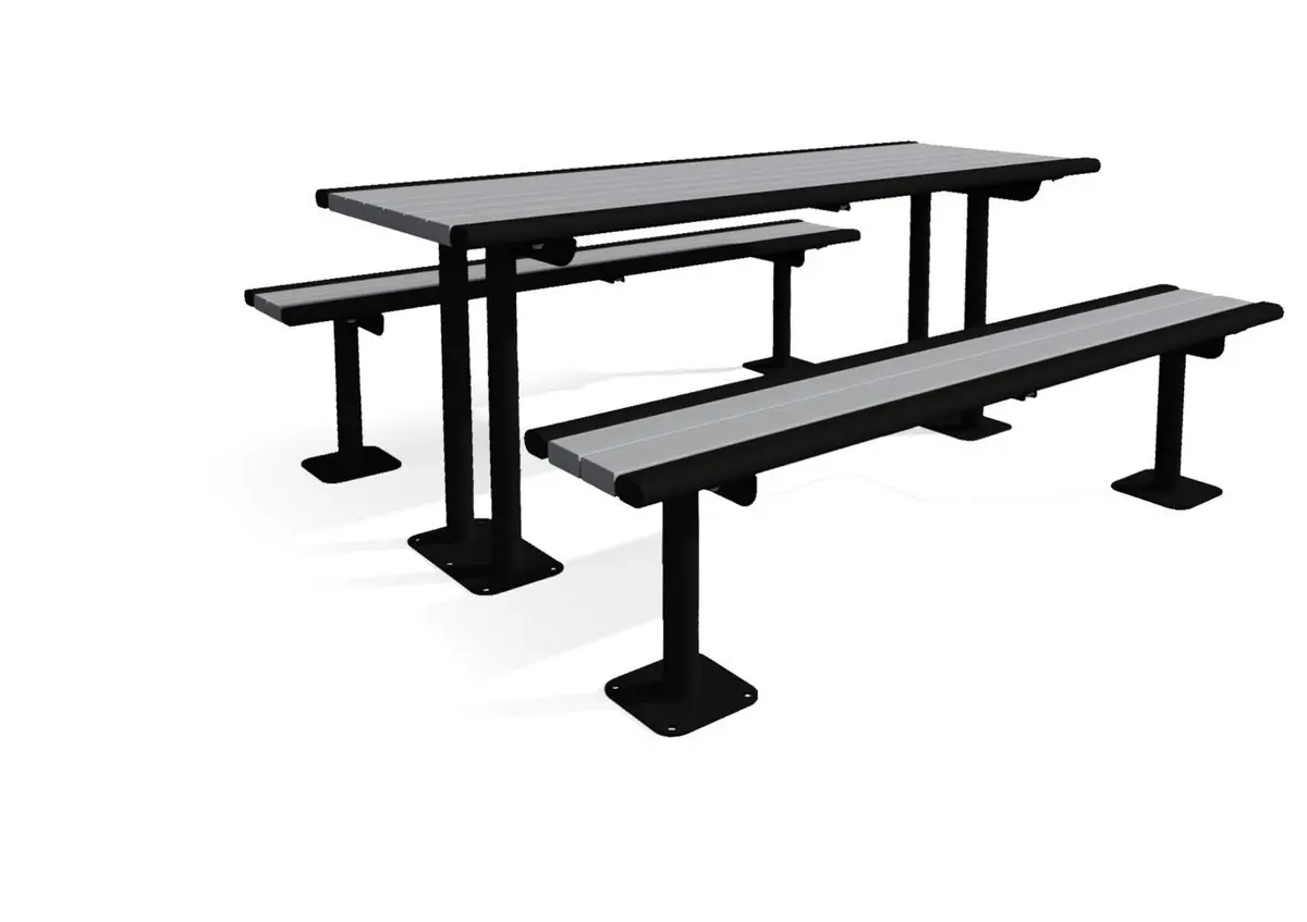 Richmond Recycled Multi-Pedestal Table 1