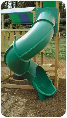 Super Heavy Duty Turbo Tube Slide 7 Foot High Deck 1