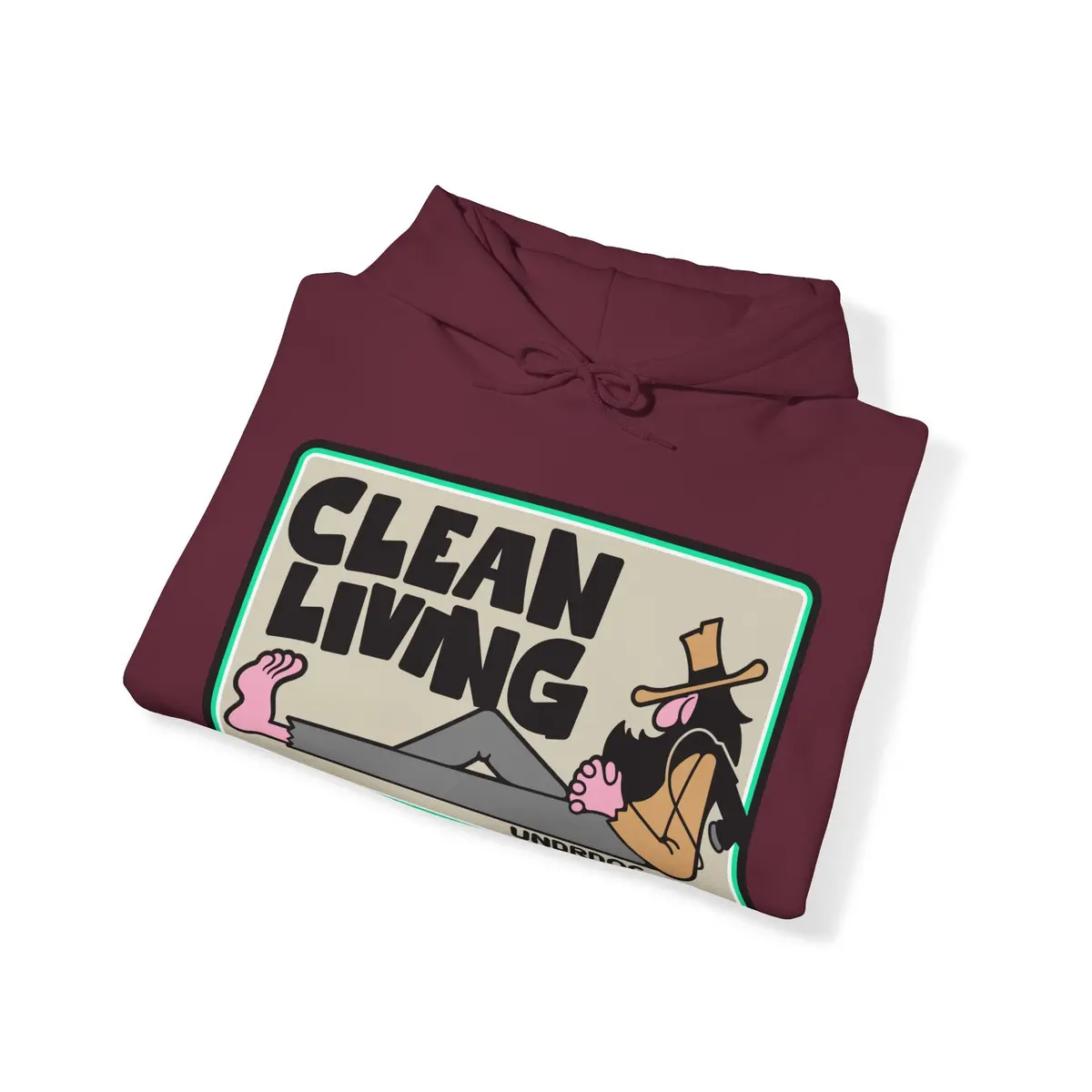 Clean Living By Undrdog V3 Polisher Heavy Blend™ Hooded Sweatshirt 9