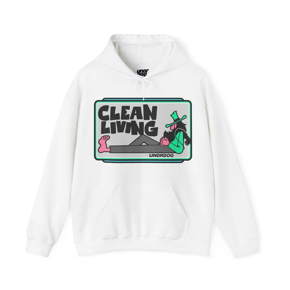 Clean Living By Undrdog V2 Polisher Heavy Blend™ Hooded Sweatshirt 2