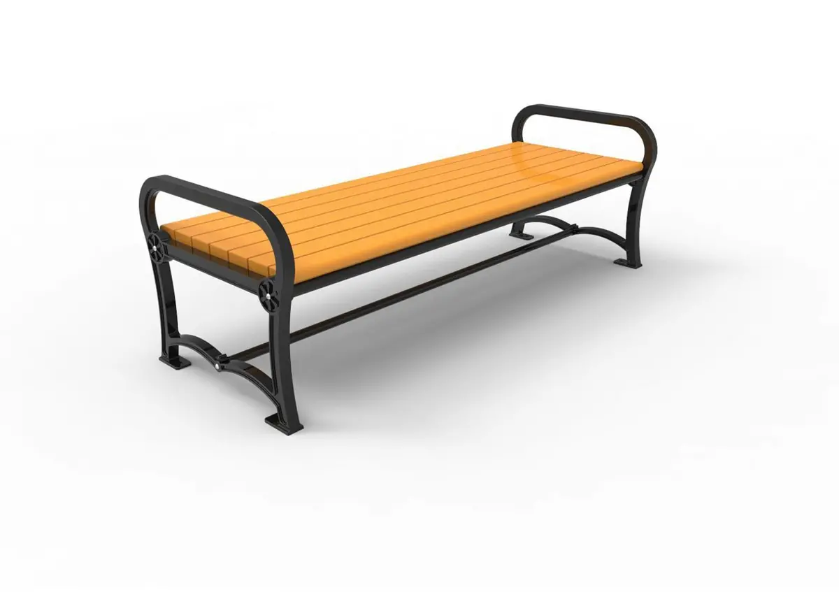 Charleston Recycled Bench Without Back 1
