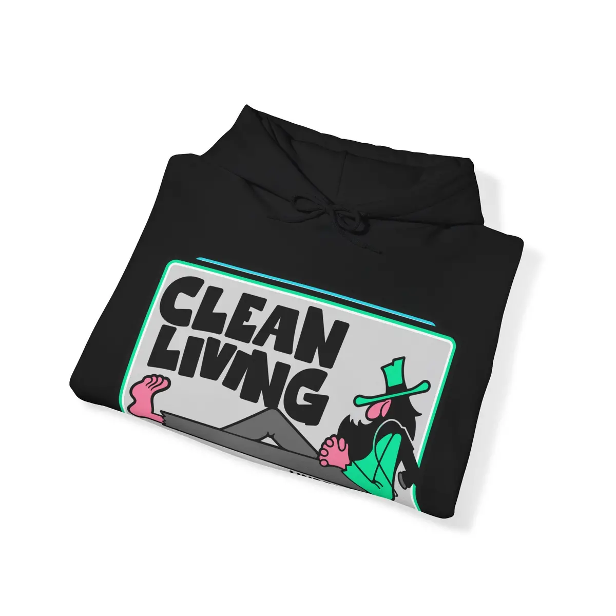 Clean Living By Undrdog V2 Polisher Heavy Blend™ Hooded Sweatshirt 5