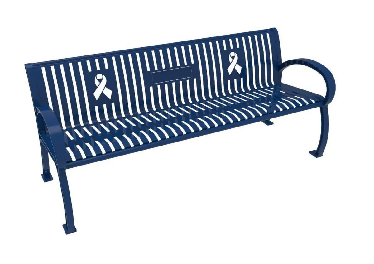 Wilmington Awareness Vertical Slat Bench 1