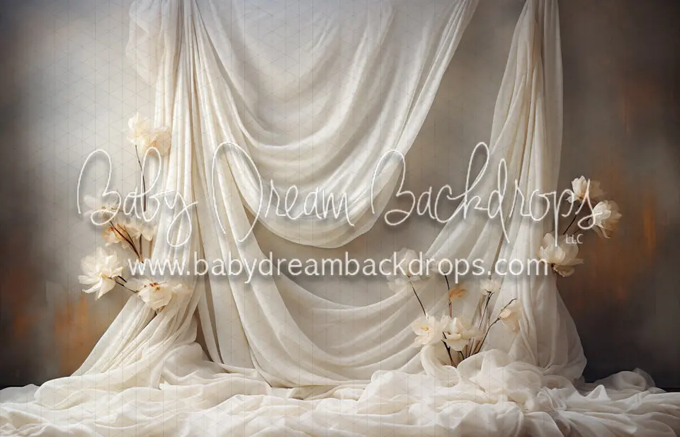Alabaster Sonnet Stage Drapery – Left Hanging (Medium)