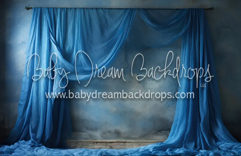 Azure Art Drapes – Left Panel (Medium)