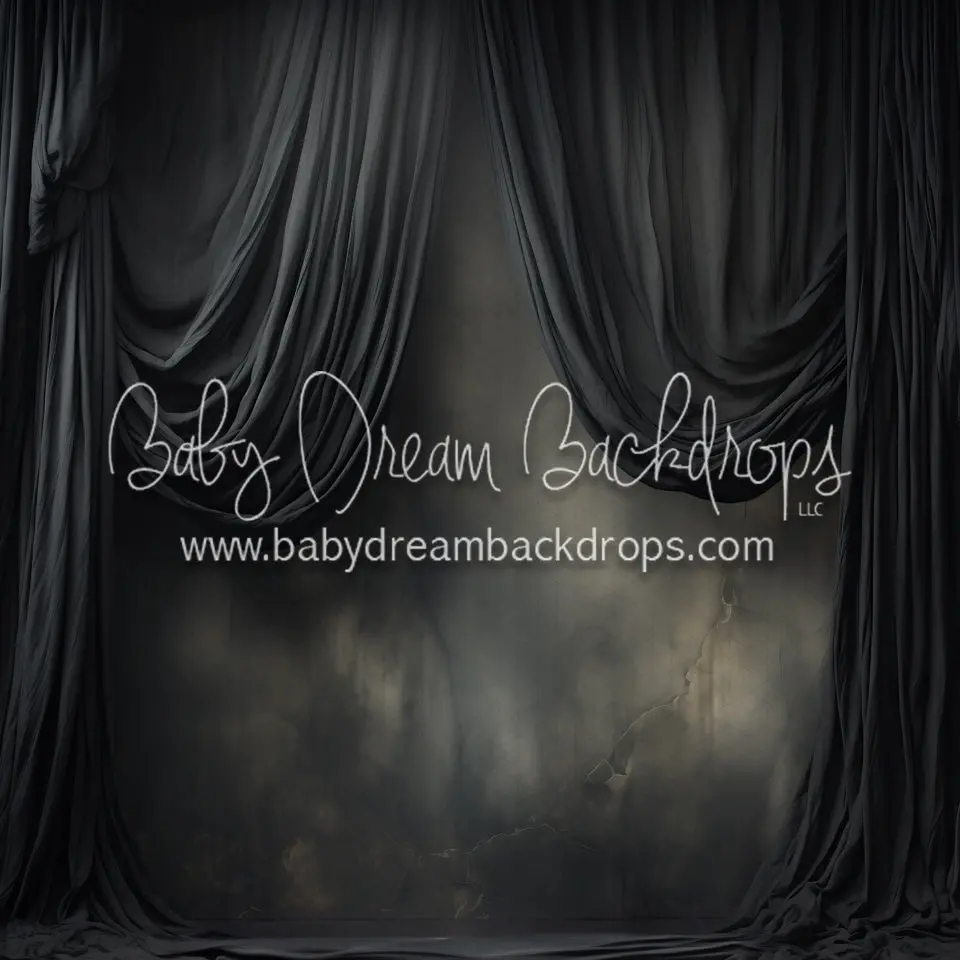 X Drop Art Drapes Raven Left (Md) 1