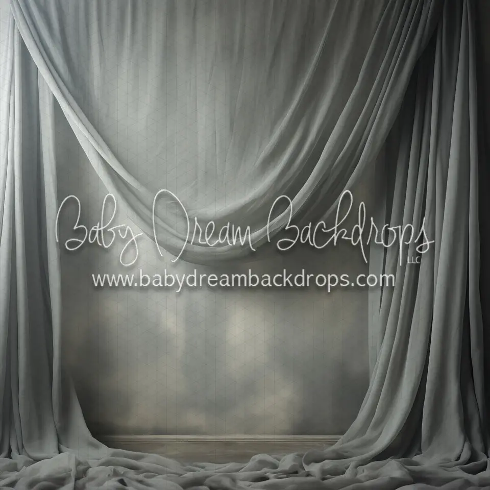 X Drop Art Drapes Smoke Left (Md) 1