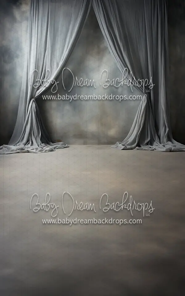 Art Drapes Storm Left Sweep Panel Wallpaper (Md)