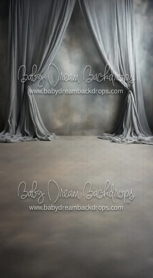 X Drop Art Drapes Storm Right Sweep (Md) 1