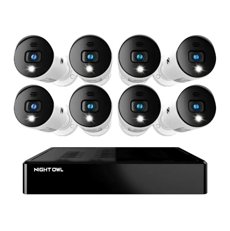 8 Channel 1080P Bluetooth Dvr With 1Tb Hard Drive And 8 Wired 1080P Spotlight Cameras With Audio Alerts And Sirens 1