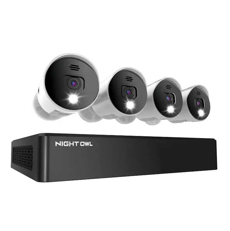 Refurbished 8 Channel 4K Bluetooth Dvr With 1Tb Hard Drive And 4 Wired 4K Spotlight Cameras With Audio Alerts And Sirens 1