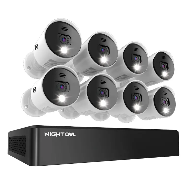 Refurbished 8 Channel 4K Bluetooth Dvr With 2Tb Hard Drive And 8 Wired 4K Spotlight Cameras With Audio Alerts And Sirens 1