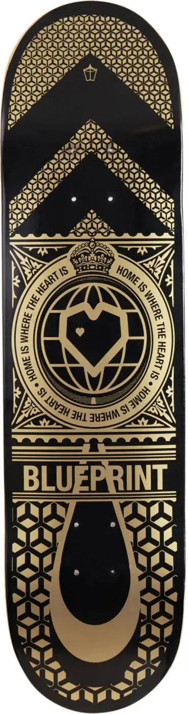 Blueprint Home Heart Skateboard Deck 4
